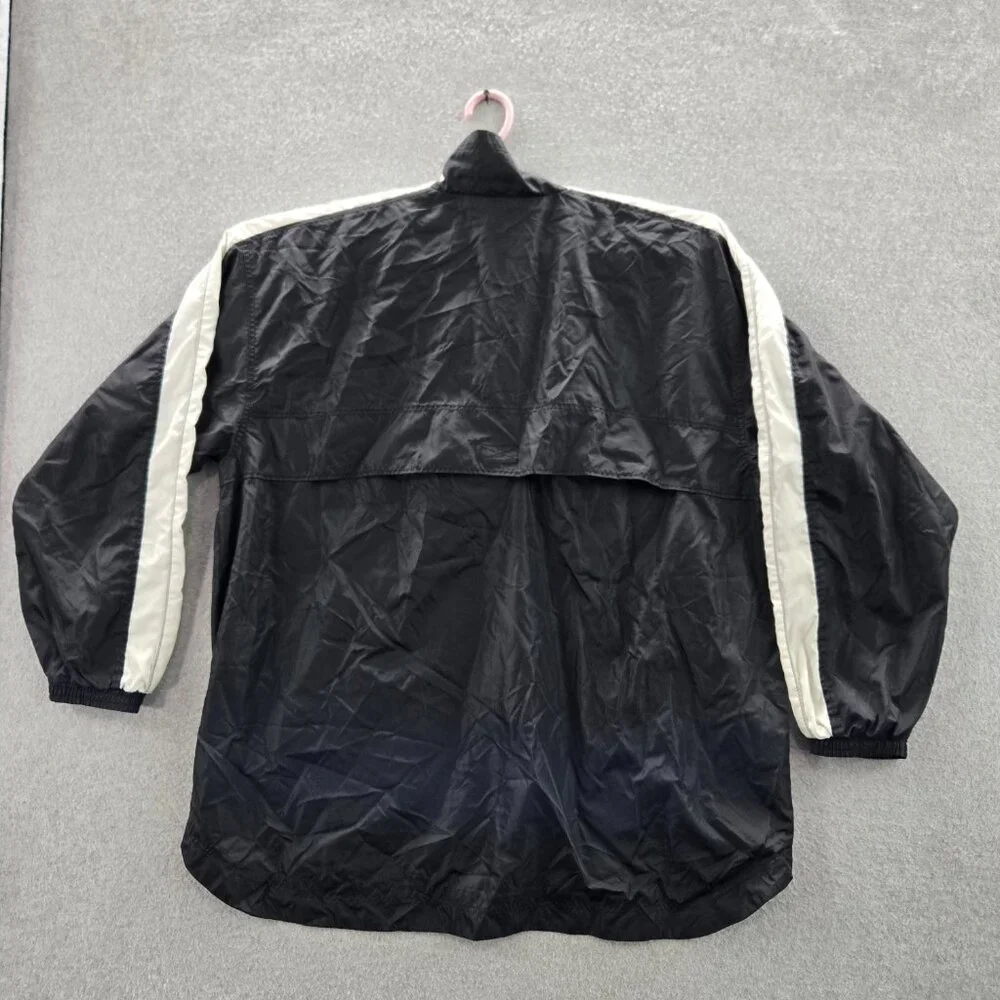 Puma Jacket M Black Nylon Polyester Windbreaker Activewear Logo Long‎ Sleeve